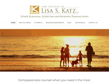 Tablet Screenshot of lisakatzlaw.com